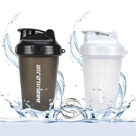 Krizzo [2 PACK] Protein Shaker Bottles